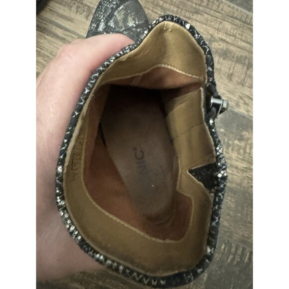Vionic Size 9 Kamryn Boa Metallic Snake Nebuck Ankle Boots Booties Comfort Shoe‎ - Picture 12 of 15